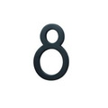 Hy-Ko FM-6 Architectural Series House Number, Character: 8, 6 in H Character, Black Character FM-6/8